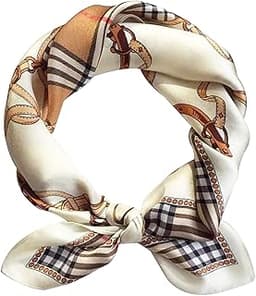 Hioyiwse Satin Bandanas Head Scarf For Women Hair Scarves Accessories Lightweight Fashion Wrap Neck Silk Sleeping Hea...