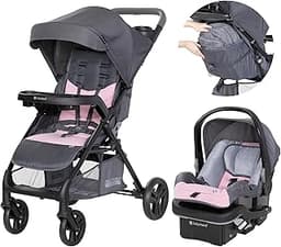 Baby Trend Passport® Cargo Stroller Travel System with EZ-Lift™ Plus Infant Car Seat, Pink Bamboo
