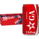 Coca-Cola Soda Soft Drink Fridge Pack Mini Cans, 7.5 fl oz, 10 Pack