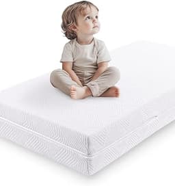 Babelio Ergonomic Zoning Crib Mattress, Memory Foam Toddler Mattress