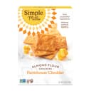 Simple Mills Almond Flour Crackers, Farmhouse Cheddar, 1pk, 4.25oz