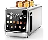 Smart 4-Slice Toaster, 75° Touchscreen with Digital Timer & Even-Heat Tech, Extra-Wide Slots for Bagels & Thick Bread...