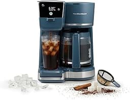 Hamilton Beach 2-Way Drip Coffee Maker & Single Serve Coffee Machine | Hot & Iced Coffee Maker| 12 Cup Glass Carafe| ...