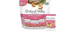 Orchard Valley Harvest Jumbo Cashews, 1 oz Bags (Pack of 15), Whole Roasted Salted Cashews, Gluten Free, No Artificia...