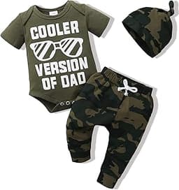 NZRVAWS Baby Boy Clothes Preemie Infant Boy Bear Outfits Jumpsuit Bodysuit Letter Print Romper