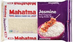 Mahatma Jasmine Rice, Fragrant Thai Rice, 10-Pound Bag | Aromatic rice for stovetop or microwave, quick and easy to c...