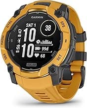 Garmin Instinct® 3 – 50 mm, Solar, Rugged Outdoor GPS Smartwatch, Built-in Flashlight, Alpine Rush Collection Limited...