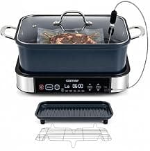 COSTWAY 6-in-1 Programmable Slow Cooker with Sous Vide, 6.8 Quart, Steam, Fry, Rice & Keep Warm Functions, Adjustable...