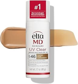EltaMD UV Clear Face Sunscreen with Zinc Oxide, Oil-Free, SPF 46 and SPF 50