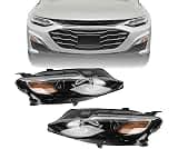 FIONE Headlights Assembly for Chevy Malibu 2019-2022 Halogen Headlamp Pair | Left Driver Right Passenger Side LH RH H...