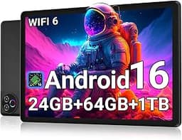 Android 16 Tablet 10 Inch, 24GB RAM 64GB ROM 1TB,HD IPS,Fast WiFi 6, BT 5.4 | Electronics Tablets with HD IPS Touchsc...