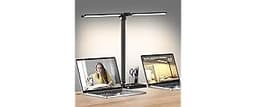 Dimmable LED Desk Lamp with USB Charging Port, 50 Lighting Modes Dual Swing Arm Architect Table Lamp Light Desk Lamp ...