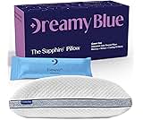 DreamyBlue Gusseted SAPPHIRE Pillow • Adjustable Loft, Luxury Cover, Shredded Memory Foam Fill w/Airflow Beads •Ideal...