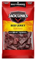 Jack Link's Teriyaki Beef Jerky Half Pounder - 8 oz Large Jerky Bag - Ready to Eat Real Meat Protein Snacks - 11g Pro...