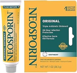 Neosporin Original First Aid Antibiotic Ointment for Wounds, Infection Protection Treatment, Germ-Killing Formula, He...