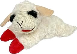 Multipet Lamb Chop Dog Plush Toy - Squeaky Toy for Small & Medium Dogs - Extra Soft Plush - Stuffed Animal for Cuddli...