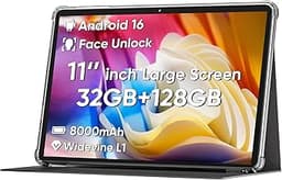 COLORROOM 2026 Android 16 Tablet 11inch, Face Unlock, 18W Fast Charging, 32GB+128GB+1TB Expand, Octa-core CPU, 8000mA...
