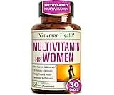 Multivitamin for Women with Methylated Vitamins and Chelated Minerals for Energy, Focus and Immune Health – Premium D...