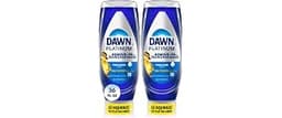 Dawn Platinum EZ-Squeeze Dish Soap, Dishwashing Liquid, Fresh Rain, 2x18oz Bundle