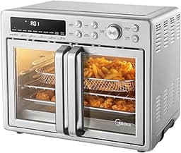 Midea Flexify Classic French Door Toaster Oven Air Fryer Combo, 10-in-1 Large Capacity 26.4 QT Countertop Oven, 25% F...