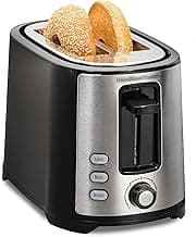 Hamilton Beach Extra-Wide Slot 2 Slice Toaster With Bagel & Defrost Buttons | Browning Control With 7 Shades | Auto S...