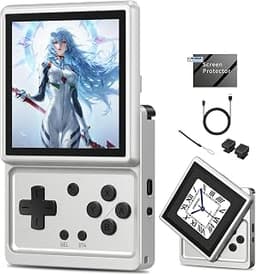 Anbernic RG Rotate Handheld Game Console-3.5 Inch 360° Swivel Touch Screen, 3+32GB,Android 12, Adjustable Shoulder Bu...