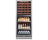 Ca'Lefort Wine Fridge Dual Zone, 112 Can and 40 Bottle 24 Inch Wine Cooler, 34-65°F Wine Refrigerator with Glass Door...
