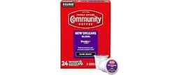 Community Coffee New Orleans Blend 24 Count Coffee Pods, Special Dark Roast, Compatible with Keurig 2.0 K-Cup Brewers...