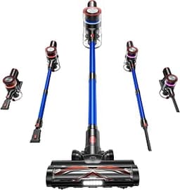 NADALY Cordless Vacuum Cleaner, 600W 50Kpa 70Mins Vacuum Cleaners for Home, Stick Vacuum with LED Display, Anti-Tangl...