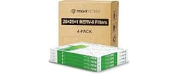 TRIGHTFILTERS 20x25x1 Air Filter 4 Pack, MERV 8 Pleated HVAC Furnace Filter | Air Conditioner Filter Replacement Dust...