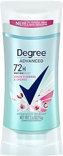 Degree Advanced Protection Antiperspirant Deodorant White Flowers & Lychee for 72-Hour Sweat & Odor Control for Women...
