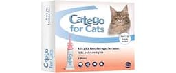 Catego Flea and Tick Prevention for Cats - Cat Flea Treatment Topical Drops, Fast Acting Flea & Tick Control Drops, O...
