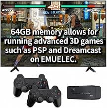 Retro Gaming Console with 64GB High-end 3D Game Classic Games, 25 Emulators, Dual 2.4GHz Wireless Controllers, 4K HD ...