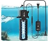 AquaMiracle Aquarium Filter with U - V Light & Filter Sponge, Fish Tank Filter with Timer for Green Water, Turtle Fil...