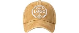 Custom Hats Bulk Personalized Baseball Caps with Logo - Embroidered & Printed Dad Cotton Hat for Men Women Team Busin...