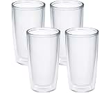 Tervis Crystal Clear Tabletop Made in USA Double Walled Insulated Tumbler Travel Cup Keeps Drinks Cold & Hot, 16oz - ...