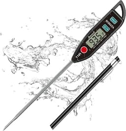 BOMATA Digital Water Thermometer for Liquid, Meat, Cooking, IPX7 Waterproof