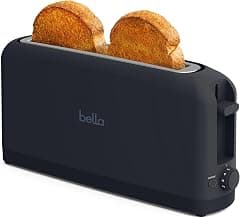 bella Fits-Anywhere™ 2-Slice Slim Toaster, Long Slot & Extra Wide, Slate