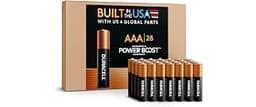 Duracell, Coppertop Aaa Alkaline Batteries with Power Boost Ingredients, Long-Lasting Alkaline in Re-closable Pack fo...