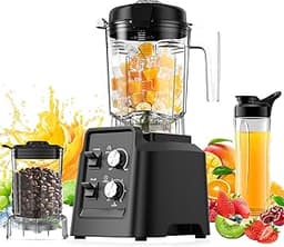 Blender with Self-Cleaning & Dry Grinder - 1400W Professional Blender for Smoothies and Ice Crushing, Dishwasher Safe...