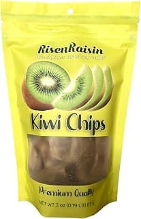 Kiwi Chips | 3 oz (85 g) | No Sugar Added | Thin-Cut & Crispy | Made from Real Kiwi Fruit | Bright Tangy Flavor | Gre...