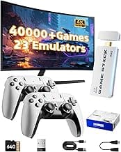 2026 Upgraded Retro Gaming Console Stick, Video Games Stick Built-in 23 Emulators Console Projector, 40000+ Game Syst...