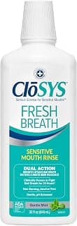 CloSYS Mouthwash, 32 Ounce, Fresh Breath Mouthwash, Gentle Mint | Alcohol Free, Dye Free, pH Balanced Mouth Wash, Hel...