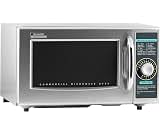 Sharp R-21LCFS Medium-Duty Commercial Microwave Oven with Dial Timer, Stainless Steel, 1000-Watts, 120-Volts