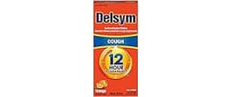 Delsym 12 Hour Cough Medicine for Adults, Powerful Relief for 12 Hours, Cough Suppressant Liquid with Extended-Releas...