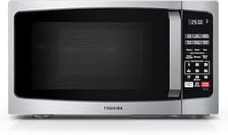 TOSHIBA ML-EM09PA(SS) Small Microwave Oven with 6 Auto Menus, Mute Function & Child Lock, LED Lighting, Perfect for A...