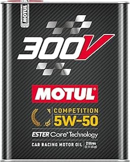 Motul 110821 300V 10W-40 COMPETITION Car Racing Motor Oil Full Synthetic Engine Lubricant 2 Liter High Performance 4-...