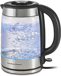 Hamilton Beach Electric Tea Kettle, Water Boiler & Heater, 1.8 Liter, Cordless Serving, 1500 Watts for Fast Boiling, ...