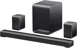 TCL S65K S Series 5.1 Channel Soundbar System with Dolby Atmos, DTS:X, Wireless Subwoofer, Wireless Surround Speakers...