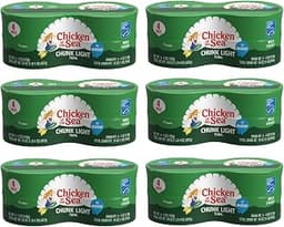 Chicken of the Sea Wild Caught Chunk Light Tuna, 5 Ounce Cans, 24-Count – High Protein 100% Classic Chunk Tuna in Wat...